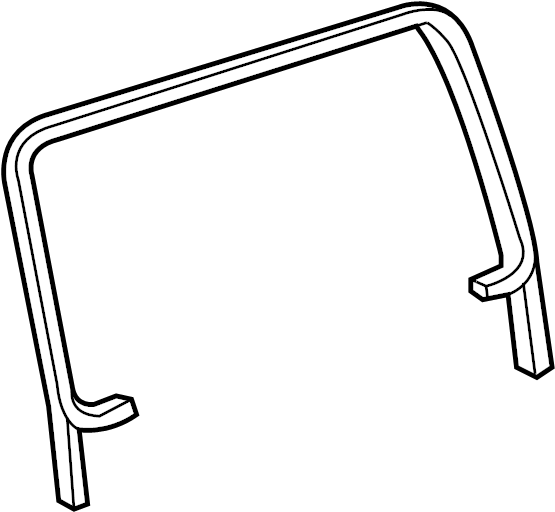 View 6827535020 Back Glass Weatherstrip Full-Sized Product Image