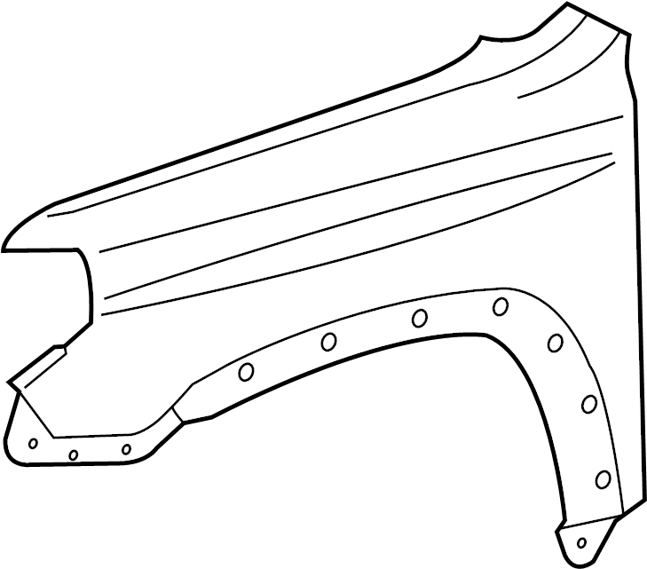View 5381135430 Fender (Right, Front) Full-Sized Product Image