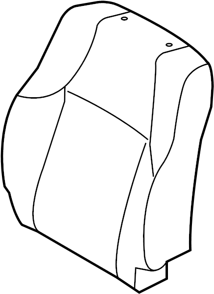 View 7107335D50E0 Cover SUB - Assembly, Seat. Seat back Cover. (Front) Full-Sized Product Image
