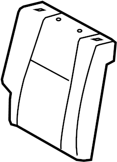 View 7107735B80B0 Cover SUB - Assembly, S. Seat back Cover. (Rear) Full-Sized Product Image