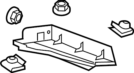 View 5372435020 Bracket, Hot Air SHU. Deflector. (Lower) Full-Sized Product Image