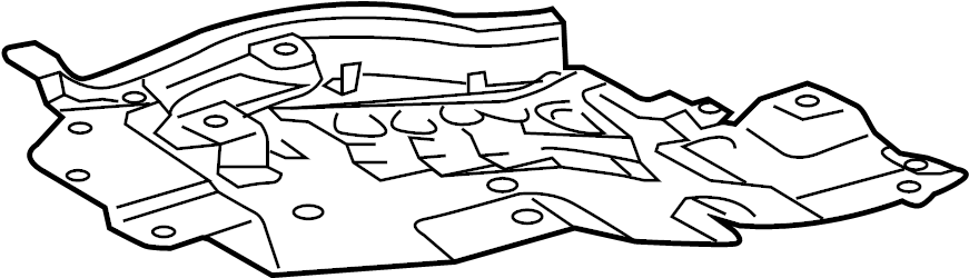 View 5140860030 Radiator Support Splash Shield (Front) Full-Sized Product Image