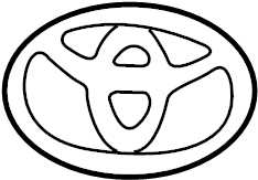 View 7544116280 Bumper Cover Emblem Full-Sized Product Image