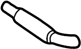 View 1657422010 Radiator Coolant Hose (Upper) Full-Sized Product Image