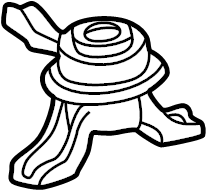 View 1236222040 Engine Mount (Front, Rear) Full-Sized Product Image