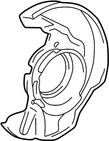 View 4778112170 Brake Dust Shield Full-Sized Product Image