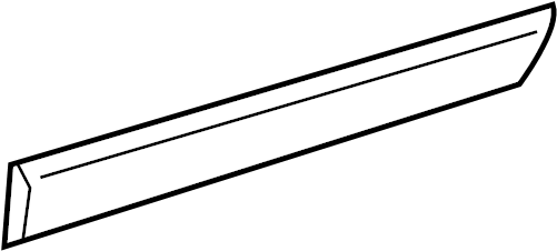 View 7574102050 Door Molding (Rear, Lower) Full-Sized Product Image