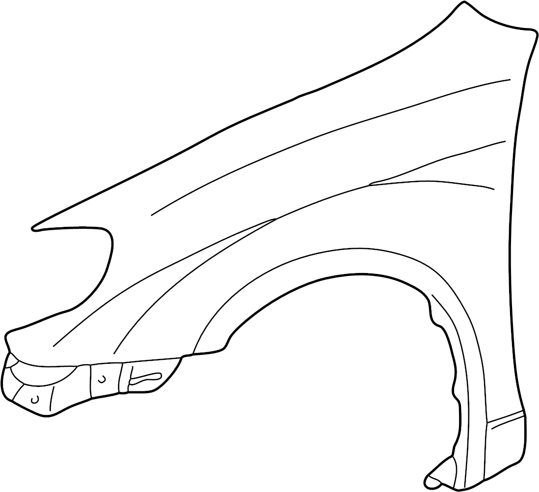 View 5380102070 Fender (Front) Full-Sized Product Image