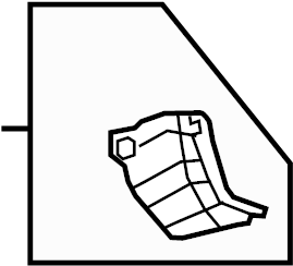 View 6211112320E0 Kick Panel Trim (Front) Full-Sized Product Image