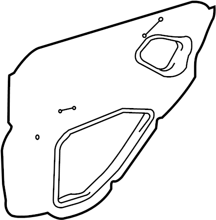 View 6784202170 Door Water Deflector (Rear) Full-Sized Product Image