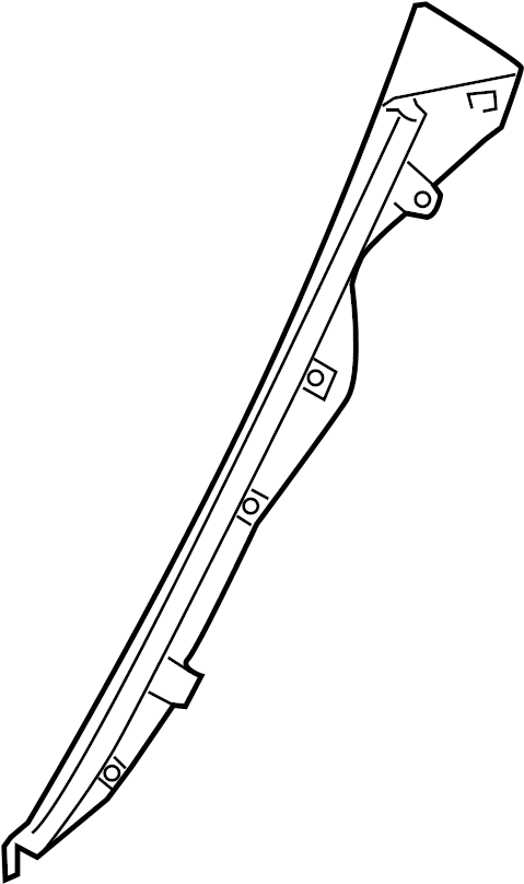 View 6255202151B1 Interior Quarter Panel Trim Panel (Rear, Lower) Full-Sized Product Image