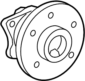 View 4245012170 Wheel Bearing and Hub Assembly (Rear) Full-Sized Product Image