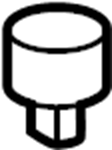 View 5573802030 Hood Stop Buffer (Right, Upper) Full-Sized Product Image