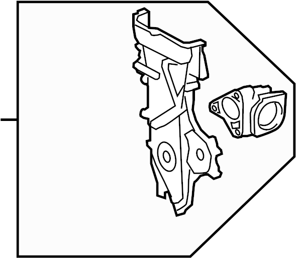 View 113100T042 Engine Timing Cover (Front) Full-Sized Product Image