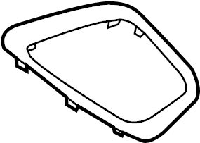 View 5884302450 BEZEL, SHIFTING HOLE. Trim bezel.  Full-Sized Product Image