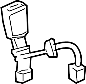View 7323002740B0 Seat Belt Receptacle (Front) Full-Sized Product Image