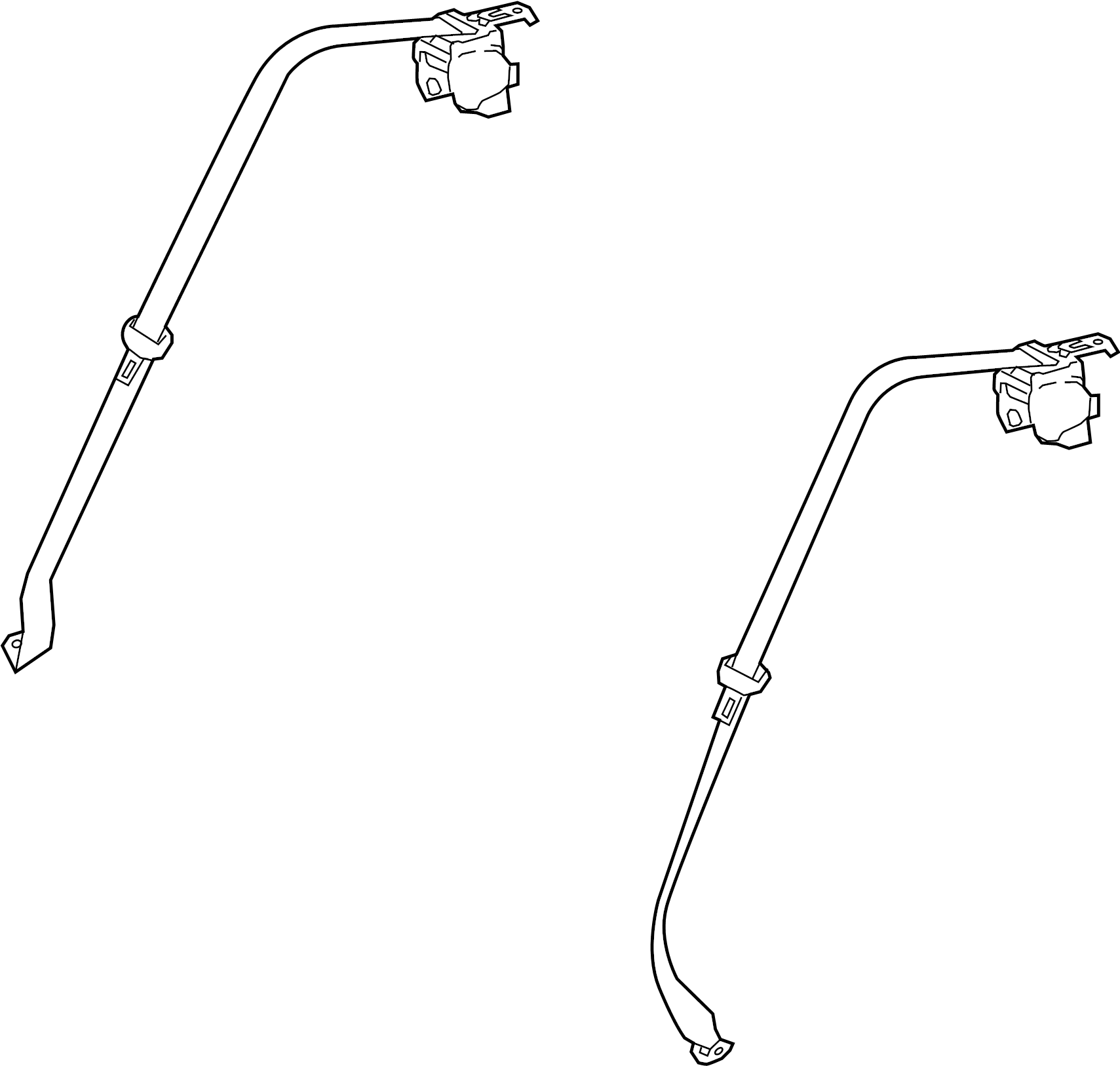 View 7336002560C0 Seat Belt Lap and Shoulder Belt (Rear) Full-Sized Product Image
