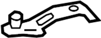 View 7301502060 Seat Belt Lap and Shoulder Belt Bracket Full-Sized Product Image