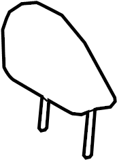 View 7194002K30C2 Headrest (Rear) Full-Sized Product Image