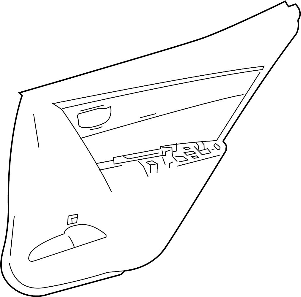 View 6763002R3121 Door Interior Trim Panel (Rear) Full-Sized Product Image