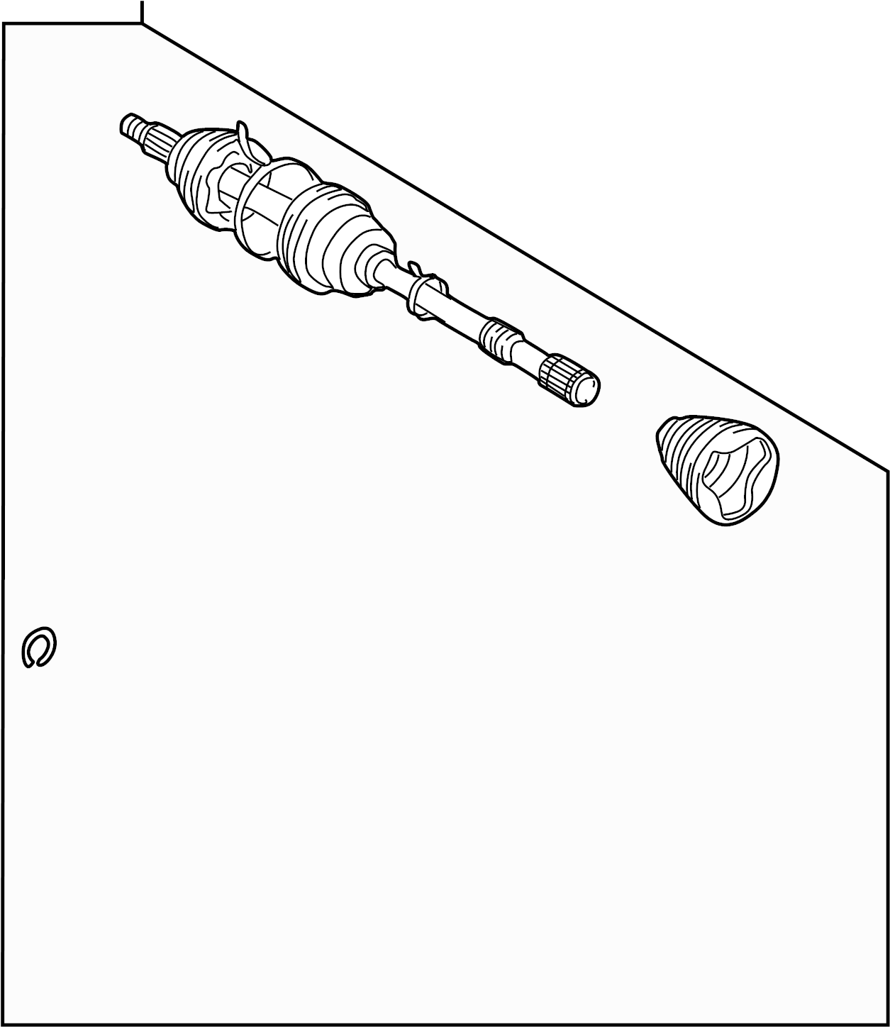 View 4342042080 CV Axle Assembly (Front) Full-Sized Product Image