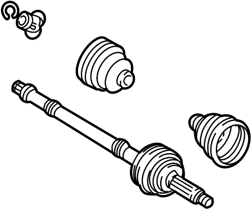 View 4234012062 CV Axle Assembly (Rear) Full-Sized Product Image