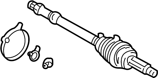 View 4237049105 CV Joint Kit (Rear) Full-Sized Product Image