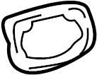 View 6924142030 Exterior Door Handle Gasket Full-Sized Product Image