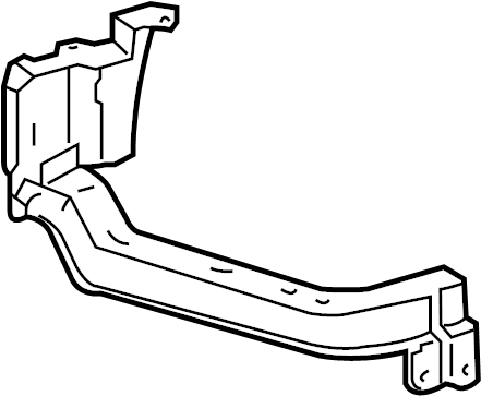 View 525040C010 Bumper Cover Support Rail (Front, Upper, Lower) Full-Sized Product Image