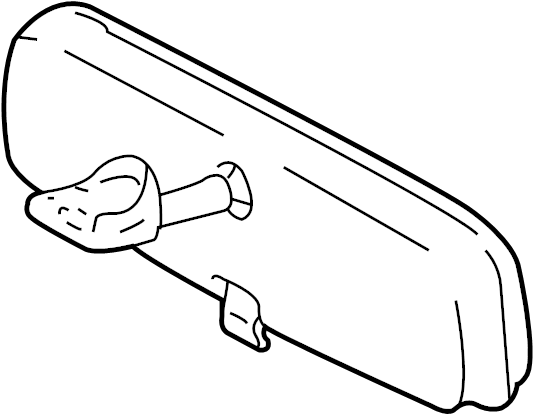View 878100C010 Interior Rear View Mirror (Right) Full-Sized Product Image