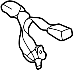 View 730600C020B1 Seat Belt Receptacle (Left, Rear) Full-Sized Product Image