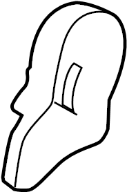 View 718340C010E1 Seat Hinge Cover (Rear) Full-Sized Product Image