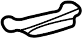 View 634960C011 Center support cover. COVER, ROOF RACK LEG.  Full-Sized Product Image