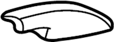 View 634940C011 Roof Rack Cover (Rear, Upper) Full-Sized Product Image