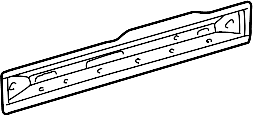View 614180C020 Rocker Panel Reinforcement (Rear) Full-Sized Product Image