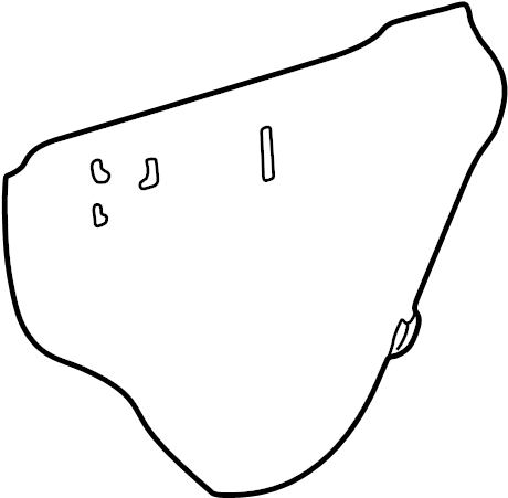 View 678060C010 Door Water Deflector (Rear) Full-Sized Product Image