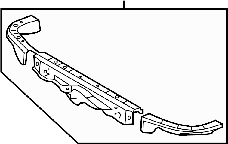 View 532050C031 Radiator Support Tie Bar (Upper) Full-Sized Product Image