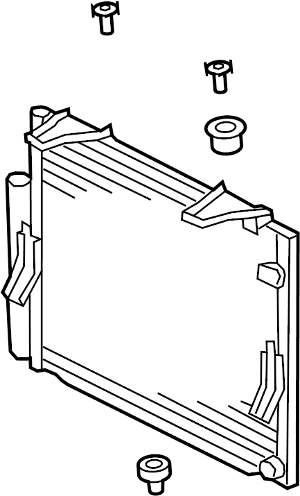 View 884600C180 A/C Condenser Full-Sized Product Image