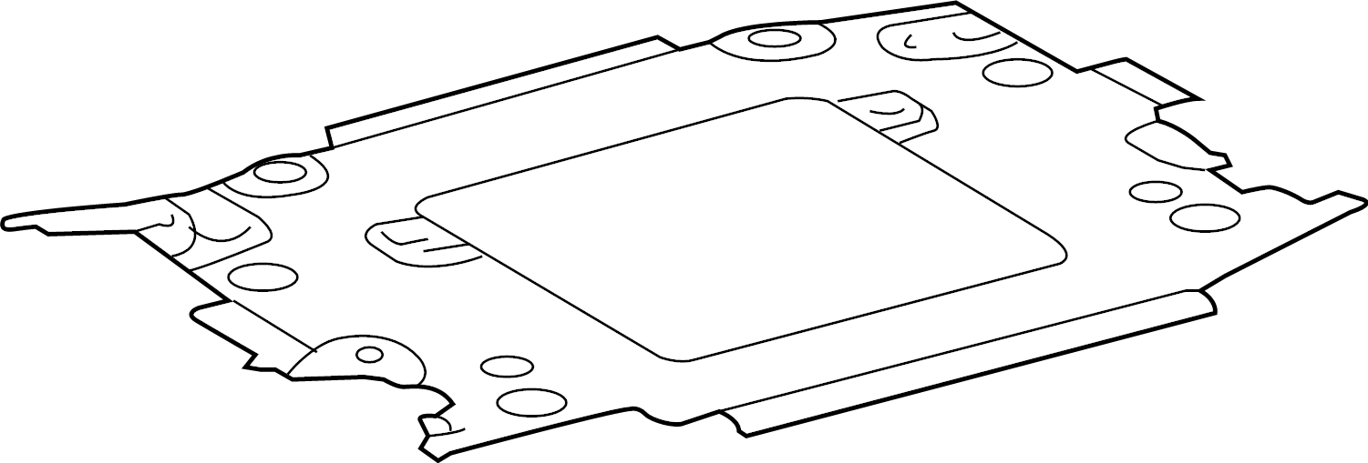 View 8611734030 BRACKET, MULTI - DISPL. Display unit mount bracket.  Full-Sized Product Image