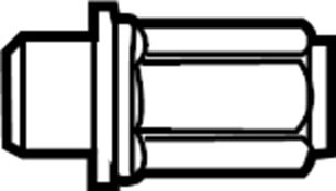 View 90942A1001 Wheel Lug Nut Full-Sized Product Image