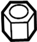 View 9017012011 Nut, HexAGON.  Full-Sized Product Image