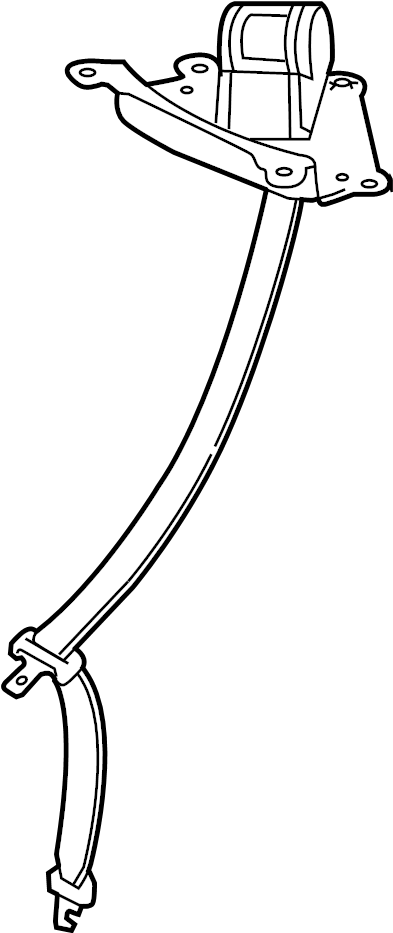 View 735100C033B0 Seat Belt Lap and Shoulder Belt (Rear) Full-Sized Product Image