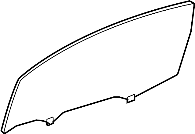 View 681020C040 Door Glass (Front) Full-Sized Product Image