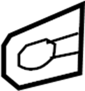 View 692410C010 Exterior Door Handle Gasket (Front) Full-Sized Product Image
