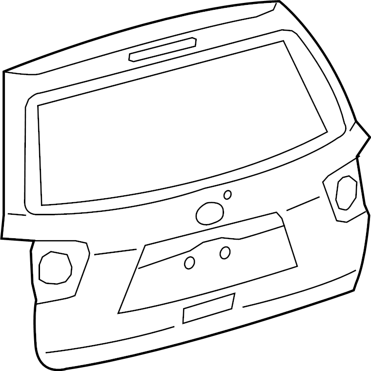 View 670050C121 DOOR, BACK. Lift gate. PANEL SUB - ASSEMBLY, BACK.  Full-Sized Product Image