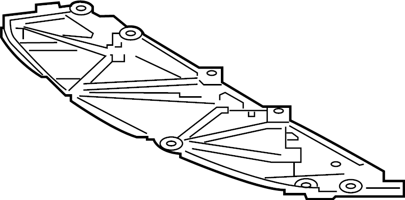 View 5145102160 Radiator Support Splash Shield Full-Sized Product Image