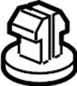 View 9018906237 Grommet. Cover. Bumper. Shield. (Front, Rear, Upper, Lower) Full-Sized Product Image