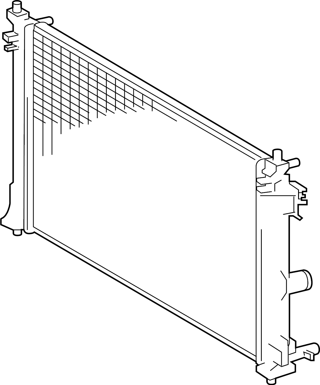 View 164000T390 Radiator Full-Sized Product Image