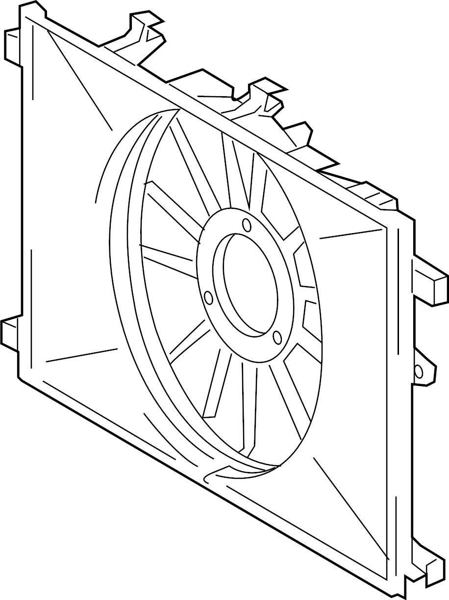 View 167110T200 Shroud, Fan.  Full-Sized Product Image