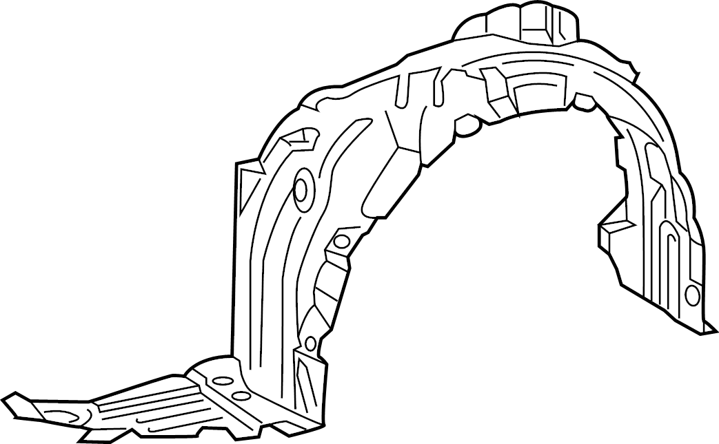 View 5387602720 Liner, Fender. (Left, Front) Full-Sized Product Image